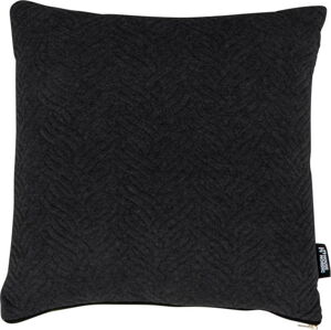 Černý polštářek s příměsí bavlny House Nordic Ferrel, 45 x 45 cm