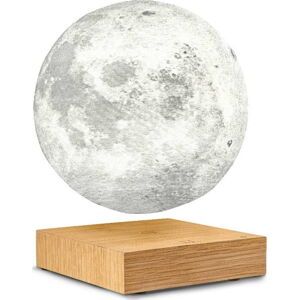 Stolní levitující lampa ve tvaru Měsíce Gingko Moon White Ash