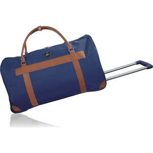 Modrá cestovní taška na kolečkách GENTLEMAN FARMER Oslo, 63 l