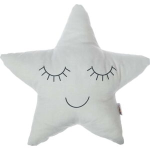 Světle šedý dětský polštářek s příměsí bavlny Mike & Co. NEW YORK Pillow Toy Star, 35 x 35 cm