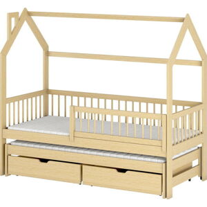 Domečková dětská postel s úložným prostorem 70x160 cm Papi - Lano Meble