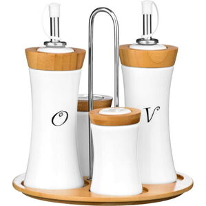 Dochucovací set s bambusovými prvky Premier Housewares Condiment