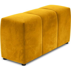 Žlutá sametová područka k modulární pohovce Rome Velvet - Cosmopolitan Design