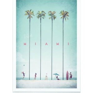 Plakát Travelposter Miami, 30 x 40 cm