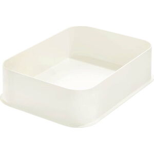 Bílý úložný box iDesign Eco, 21,3 x 30,2 cm