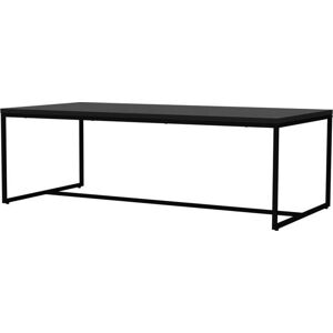 Černý konferenční stolek s kovovými nohami v černé barvě Tenzo Lipp