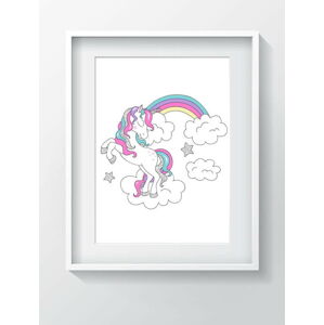 Nástěnný obraz OYO Kids Unicorn Adventures, 24 x 29 cm