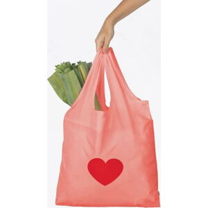 Růžová nákupní taška DOIY Heart