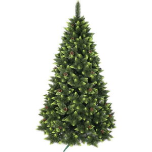 Umělý vánoční stromeček zdobená borovice, výška 220 cm