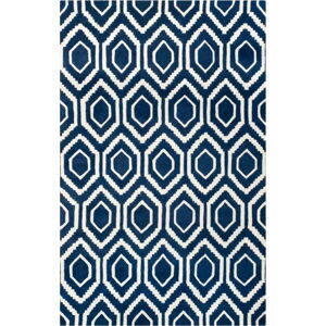 Vlněný koberec Safavieh Essex Navy, 274 x 182 cm