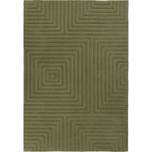 Zelený vlněný koberec Flair Rugs Estela, 160 x 230 cm