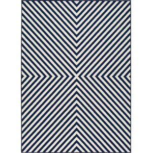 Modro-bílý venkovní koberec Universal Cannes Hypnotic, 200 x 140 cm