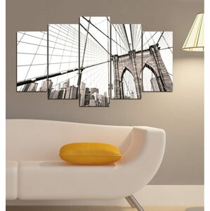 Vícedílný obraz 3D Art Gris Bridge, 102 x 60 cm