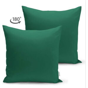 Zelený povlak na polštář Minimalist Cushion Covers, 45 x 45 cm