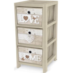Béžový koupelnový regál 37,5x64 cm Shabby – Domopak