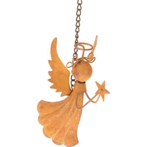 Závěsný kovový anděl Dakls, výška 10,5 cm