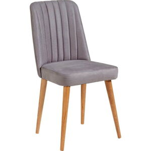 Šedá sametová jídelní židle Stormi Sandalye – Kalune Design