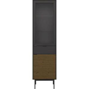 Černá knihovna v dekoru borovice 51x190 cm Soma – Tvilum