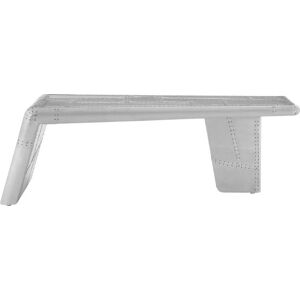 Kovový kulatý konferenční stolek ve stříbrné barvě 55x130 cm Avro – Premier Housewares