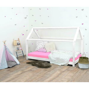 Bílá dětská postel bez bočnic ze smrkového dřeva Benlemi Tery, 90 x 200 cm