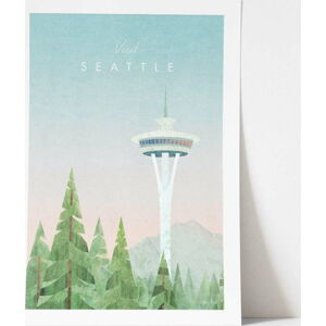 Plakát Travelposter Seattle, A2