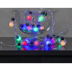 Barevný světelný LED řetěz Star Trading Dew Drops, délka 2,85 m