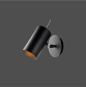 Černé nástěnné svítidlo Squid Lighting Geo, výška 23 cm