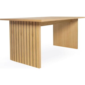 Jídelní stůl s deskou v dubovém dekoru 90x160 cm Stripe – Woodman