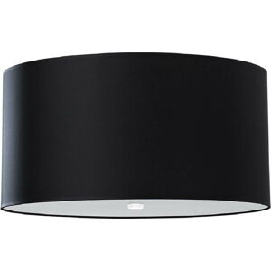 Černé stropní svítidlo se skleněným stínidlem ø 50 cm Volta – Nice Lamps