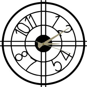Kovové hodiny Hefaistos, ø 50 cm