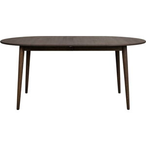 Tmavě hnědý rozkládací jídelní stůl z dubového dřeva 105x170 cm Tyler – Rowico
