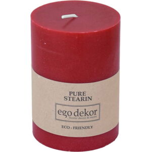 Červená svíčka Eco candles by Ego dekor Friendly, doba hoření 37 h