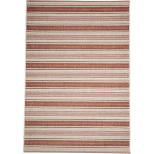 Béžovo-červený venkovní koberec Floorita Riga, 160 x 230 cm