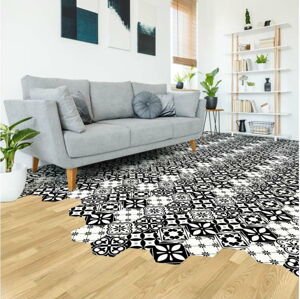 Sada 10 samolepek na podlahu Ambiance Floor Stickers Hexagons Manoela, 40 x 90 cm