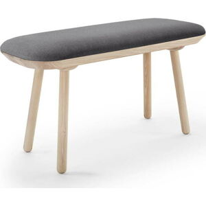 Šedá lavice EMKO Naïve, 100 cm