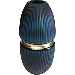 Tmavě modrá váza Kare Design Cesar, výška 45 cm
