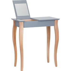 Šedý toaletní stolek se zrcadlem Ragaba Dressing Table, délka 65 cm