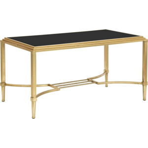 Konferenční stolek ve zlaté barvě Mauro Ferretti Roman, 90 x 45 cm