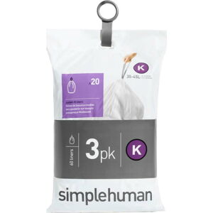 Pytle na odpadky 60 ks 45 l K - simplehuman