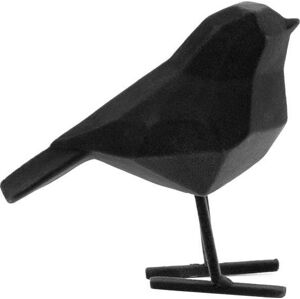 Černá dekorativní soška PT LIVING Bird, výška 13,5 cm