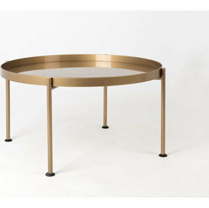 Konferenční stolek ve zlaté barvě Custom Form Hanna, ø 60 cm