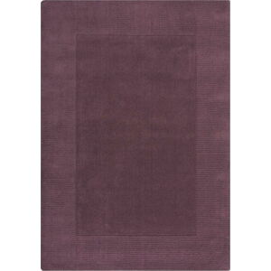 Tmavě fialový ručně tkaný vlněný koberec 160x230 cm Border – Flair Rugs