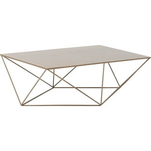 Konferenční stolek ve zlaté barvě Custom Form Daryl, délka 140 cm