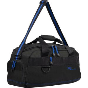 Černá cestovní taška s modrým lemem Les P'tites Bombes Toulouse