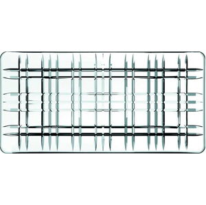 Obdélníkový servírovací tác z křišťálového skla Nachtmann Square Plate, délka 28 cm
