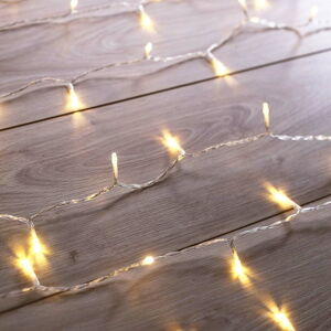 Transparentní LED světelný řetěz DecoKing Merry, 200 světýlek, délka 2 m