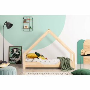 Domečková dětská postel z borovicového dřeva Adeko Loca Bon, 90 x 140 cm