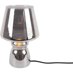 Šedá skleněná stolní lampa Leitmotiv Classic Glass, ø 16 cm