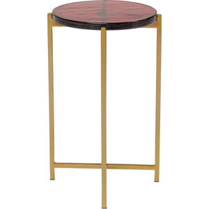 Odkládací stolek ve zlaté barvě Kare Design Lagoon, ⌀ 29 cm