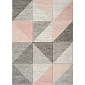 Růžovo-šedý koberec Universal Retudo Naia, 80 x 150 cm